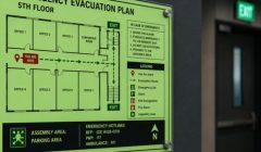 Glow-in-the-Dark Evacuation Plan Printing (2)